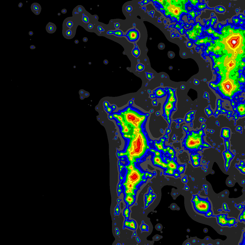 Map dark light Stargazing